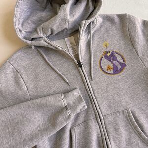 Disney Parks Figment Epcot Imagination Grey Full Zip Hoodie XS Sweatshirt
